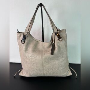 Vince Camuto Shoulder Bag in Light Taupe with Silver Hardware